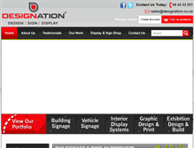 Tablet Screenshot of designation.co.nz